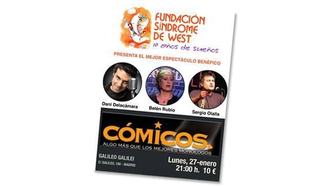 «Cómicos», un espectáculo a favor de la Fundación Síndrome de West